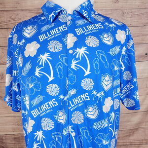 SLU BILLIKENS ST LOUIS UNIVERSITY SGA STADIUM GIVEAWAY HAWAIIAN BUTTON SHIRT M